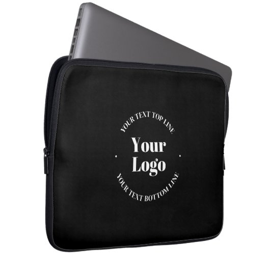 Ihr hochgeladenes Firmenlogo oder anderes Design Laptopschutzhülle (Vorne Rechts)