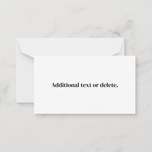 Ihr hochgeladenes Firmenlogo oder anderes Design Mitteilungskarte (Rückseite)