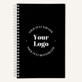Ihr hochgeladenes Firmenlogo oder anderes Design Notizblock (Vorderseite)