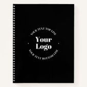 Ihr hochgeladenes Firmenlogo oder anderes Design Notizblock (Vorderseite)