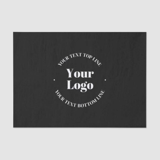 Ihr hochgeladenes Firmenlogo oder anderes Design Seidenpapier (Vorderseite)