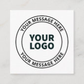 Ihr hochgeladenes Logo + bearbeitbarer Rundschreib Begleitkarte (Vorderseite)