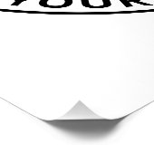 Ihr hochgeladenes Logo + bearbeitbarer Rundschreib Poster (Ecke)