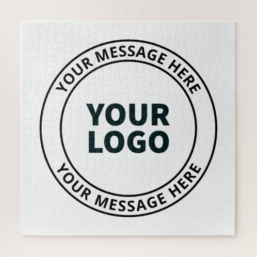 Ihr hochgeladenes Logo + bearbeitbarer Rundschreib Puzzle (Vertikal)