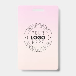 Ihr hochgeladenes Logo | Editierbarer Circle Text Ausweis