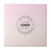 Ihr hochgeladenes Logo | Editierbarer Circle Text Fliese (Vorderseite)