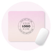 Ihr hochgeladenes Logo | Editierbarer Circle Text Mousepad