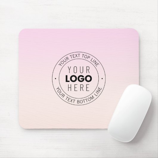 Ihr hochgeladenes Logo | Editierbarer Circle Text Mousepad (Mit Mouse)