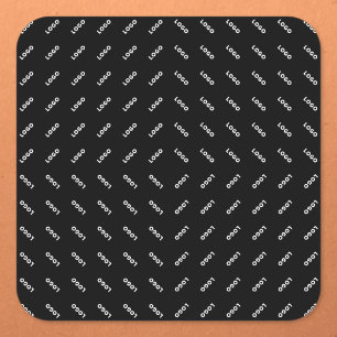 Ihr hochgeladenes Logo oder Bild Modernes Muster Quadratischer Aufkleber