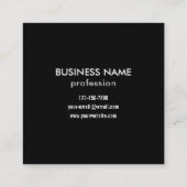 Ihr hochgeladenes Logo oder Bild | Modernes Patten Quadratische Visitenkarte (Rückseite)