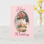 Ihr Hochzeit-fertigen Sie besonders an Karte (Gelbe Blume)