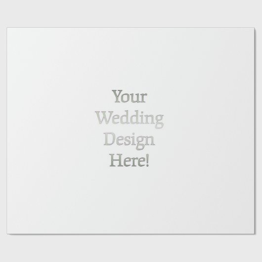 Ihr Hochzeitsdesign Geschenkpapier (Flach)