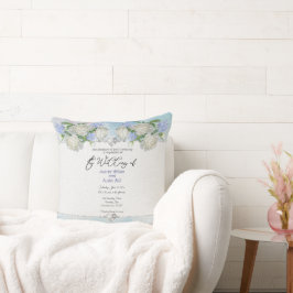 Ihr Hochzeitsempfang Foto in einem Kissen