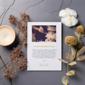 Ihr Hochzeitsgrat Foto romantisch Dankeschön Karte