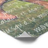 Ihr Hochzeitsskript und Ihr französisches Hochzeit Poster (Ecke)