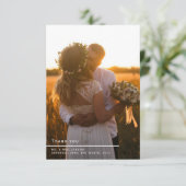 Ihr Hochzeitstundengedächtnis, danke Foto (Stehend Vorderseite)