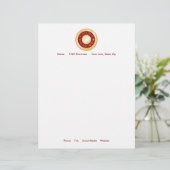 Ihr Horoskop Mandala anpassen Briefkopf (Stehend Vorderseite)