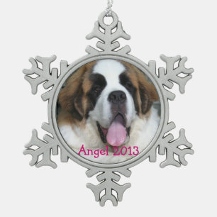 Ihr Hund 2013 Weihnachtsanhänger Schneeflocken Zinn-Ornament