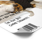 Ihr Hund auf einem Magazin Cover "Glamour Hunde" Poster (Ecke)