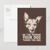 Ihr Hund denkt, Sie sind Postkarte (Vorne/Hinten)