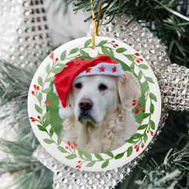 Ihr Hund Foto 1. Weihnachten in FurEver Zuhause Keramik Ornament