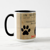 Ihr Hund Foto in Paws 1860 Legal Document Funny Tasse (Links)