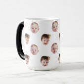 Ihr Hund Gesicht Vater's Day Geschenk lustige Gesc Verwandlungstasse (Vorderseite Links)