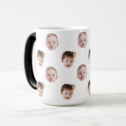 Ihr Hund Gesicht Vater's Day Geschenk lustige Gesc Verwandlungstasse (Vorderseite Links)