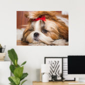Ihr Hundewelpen-Foto Poster (Heimbüro)