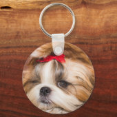 Ihr Hundewelpen-Foto Schlüsselanhänger (Vorderseite)