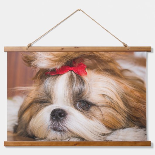 Ihr Hundewelpen, Foto Wandteppich Mit Holzrahmen (Vorne)