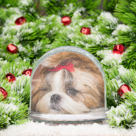 Ihr Hundewelpen für Haustiere Foto 2 benutzerdefin Schneekugeln