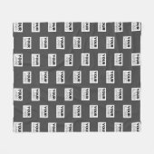 Ihr Image-Design oder Ihr Business-Logo | Grau Fleecedecke (Vorderseite (Horizontal))