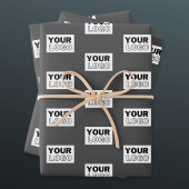 Ihr Image-Design oder Ihr Business-Logo | Grau Geschenkpapier Set
