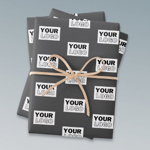 Ihr Image-Design oder Ihr Business-Logo   Grau Geschenkpapier Set