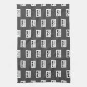 Ihr Image-Design oder Ihr Business-Logo | Grau Geschirrtuch (Vertikal)