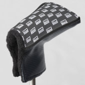 Ihr Image-Design oder Ihr Business-Logo | Grau Golf Headcover (3/4 Vorderseite)