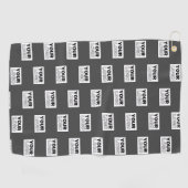 Ihr Image-Design oder Ihr Business-Logo | Grau Golfhandtuch (Horizontal)