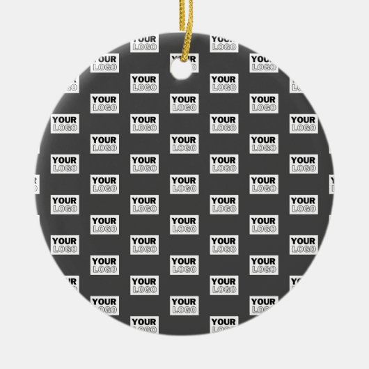 Ihr Image-Design oder Ihr Business-Logo | Grau Keramik Ornament (Vorne)