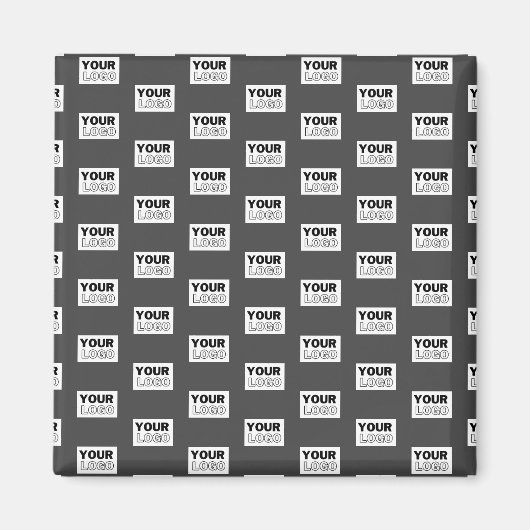 Ihr Image-Design oder Ihr Business-Logo | Grau Magnet (Vorne)