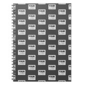 Ihr Image-Design oder Ihr Business-Logo | Grau Notizblock (Vorderseite)