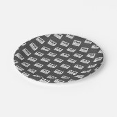 Ihr Image-Design oder Ihr Business-Logo | Grau Pappteller (Schrägansicht)