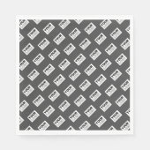 Ihr Image-Design oder Ihr Business-Logo | Grau Serviette (Vorderseite)