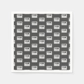 Ihr Image-Design oder Ihr Business-Logo | Grau Serviette (Vorderseite)