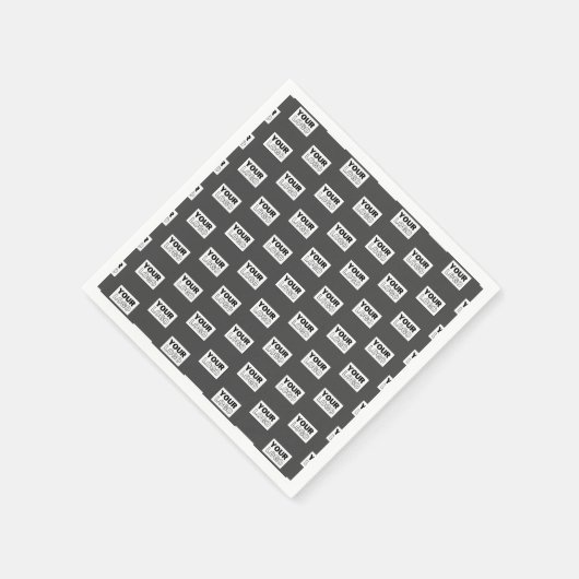 Ihr Image-Design oder Ihr Business-Logo | Grau Serviette (Ecke)