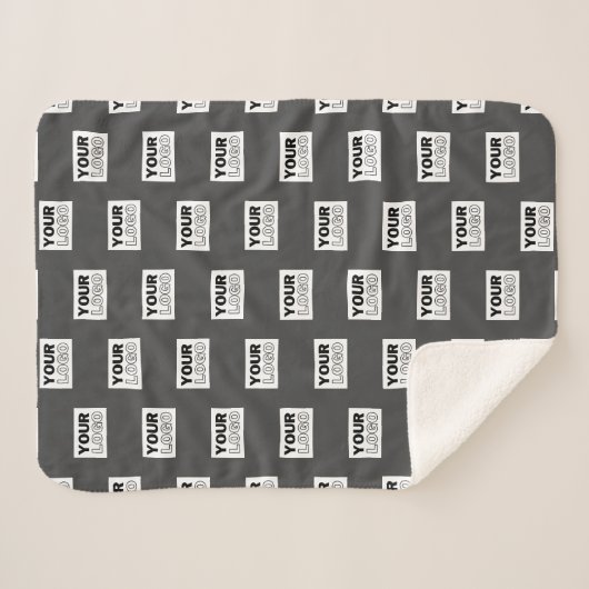 Ihr Image-Design oder Ihr Business-Logo | Grau Sherpadecke (Vorderseite (Horizontal))