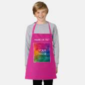 Ihr Image Foto Pink Hinzufügen Text oder Name Kind Schürze (Getragen)