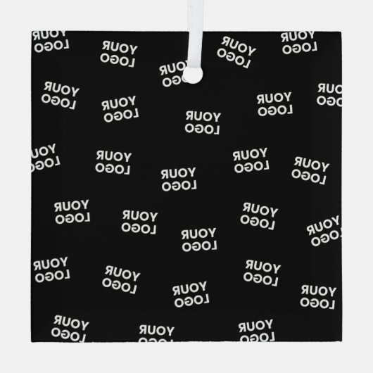 Ihr Image, Ihr Geschäftslogo oder ein anderes Desi Ornament Aus Glas (Rückseite)