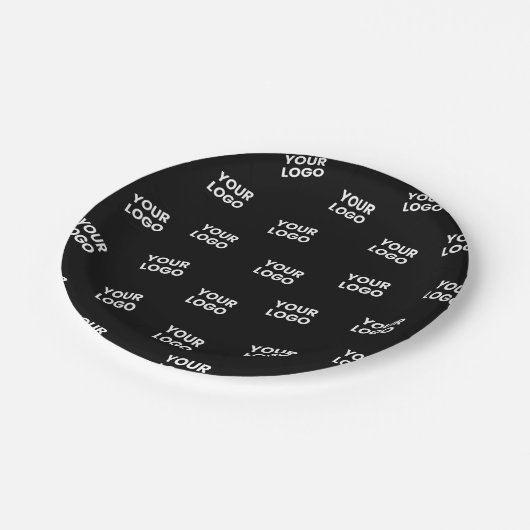 Ihr Image, Ihr Geschäftslogo oder ein anderes Desi Pappteller (Schrägansicht)