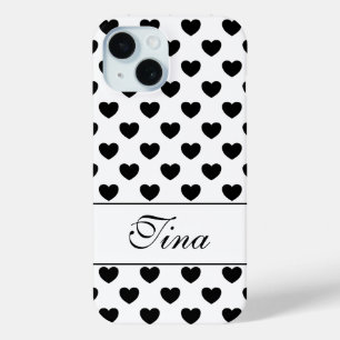 Ihr Individuelle Name, Liebliches Herz Polka Dots  Case-Mate iPhone Hülle